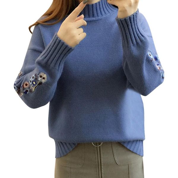 women's sweaters turtleneck sweater women fashion 2021 autumn winter embroidery ladies knitted pullovers long sleeve jumper pull femme, White;black
women's sweaters turtleneck sweater women fashion 2021 autumn winter embroidery ladies knitted pullovers long sleeve jumper pull femme, White;black