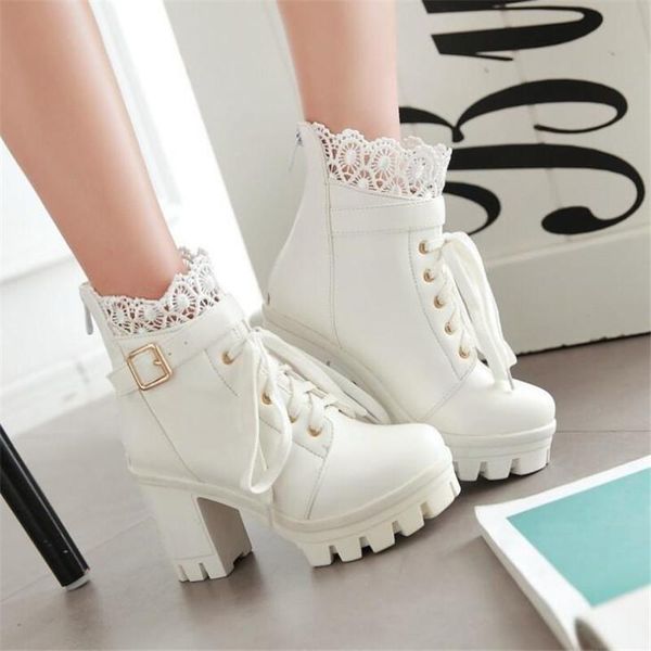 winter pattern high-heeled coarse heel boots frenulum waterproof thick bottom large code white women 34-43, Black
winter pattern high-heeled coarse heel boots frenulum waterproof thick bottom large code white women 34-43, Black
