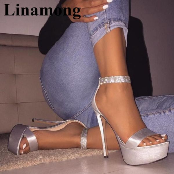 summer est high heel and open toe platform sandals cover rear zipper bling diamond fashion women sandlas, Black
summer est high heel and open toe platform sandals cover rear zipper bling diamond fashion women sandlas, Black
