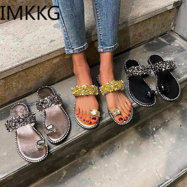 women slippers 2021 fashion outdoor versatile footwear flat flip-flops for bling crystal slides, Black
women slippers 2021 fashion outdoor versatile footwear flat flip-flops for bling crystal slides, Black