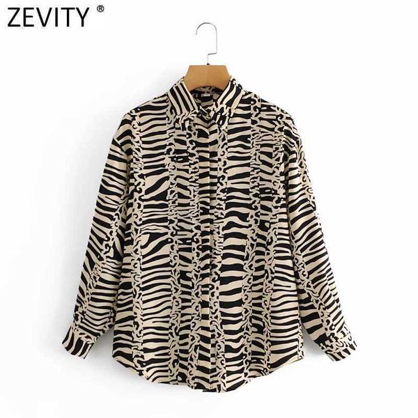 zevity women vintage chain patchwork zebra striped print smock blouse office ladies breasted shirts chic blusas ls7452 210603, White
zevity women vintage chain patchwork zebra striped print smock blouse office ladies breasted shirts chic blusas ls7452 210603, White
