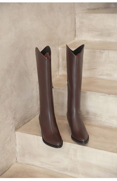 boots 2021 simple style cow leathe stretch round toe high heels winter women keep warm solid thigh, Black
boots 2021 simple style cow leathe stretch round toe high heels winter women keep warm solid thigh, Black