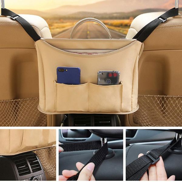 car organizer net pocket handbag holder between seat storage bag leather
car organizer net pocket handbag holder between seat storage bag leather