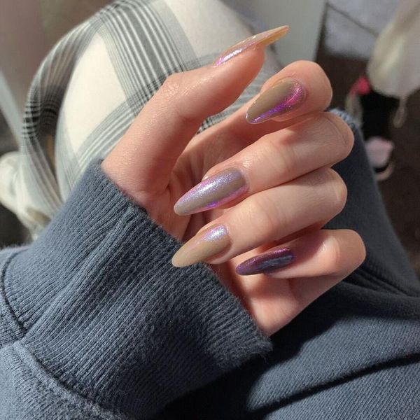 false nails 24pcs detachable long almond with glue brown pearl powder stiletto fake full cover nail tips art diy, Red;gold
false nails 24pcs detachable long almond with glue brown pearl powder stiletto fake full cover nail tips art diy, Red;gold