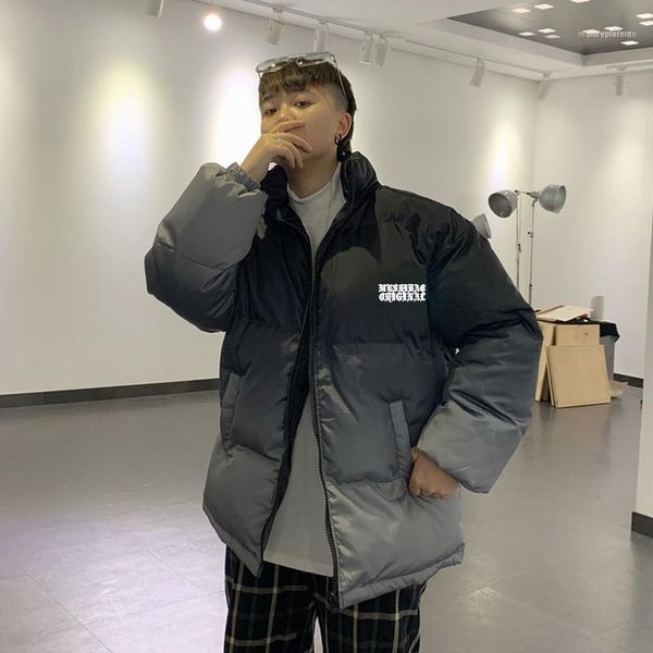 men's down & parkas gradient jacket men long sleeve casual loose polyester zipper harajuku kurtka meska winter coat de50mmf1, Black
men's down & parkas gradient jacket men long sleeve casual loose polyester zipper harajuku kurtka meska winter coat de50mmf1, Black