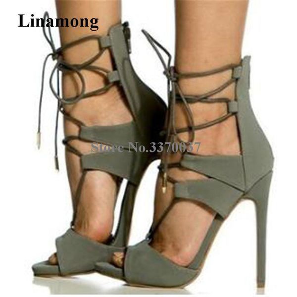 sandals summer fashion women open toe suede leather stiletto heel gladiator lace-up red purple high dress shoes auic, Black
sandals summer fashion women open toe suede leather stiletto heel gladiator lace-up red purple high dress shoes auic, Black