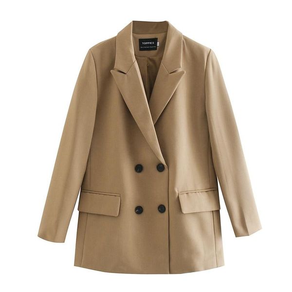 womens long blazer double breasted suit jacket loose oversize coat solid color formal women's jackets, Black;brown
womens long blazer double breasted suit jacket loose oversize coat solid color formal women's jackets, Black;brown