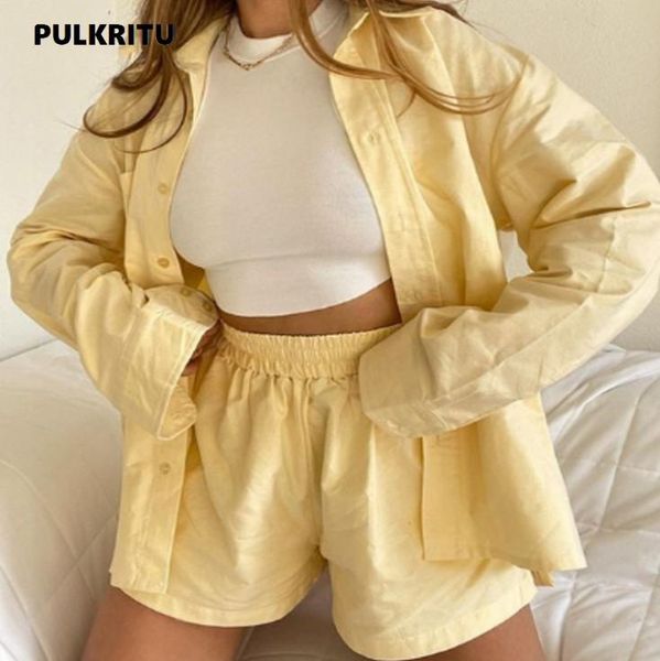 women's tracksuits pulkritu women short sets summer autumn 2021 loose long sleeve blouses casual two 2 piece fashion outfits suit, Gray
women's tracksuits pulkritu women short sets summer autumn 2021 loose long sleeve blouses casual two 2 piece fashion outfits suit, Gray