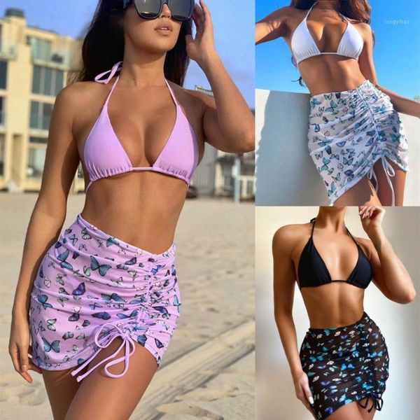 women's comfortable and fashionable mid waist split swimsuit bikini slim classic summer beach three piece swimsuit swimwear, White;black
women's comfortable and fashionable mid waist split swimsuit bikini slim classic summer beach three piece swimsuit swimwear, White;black