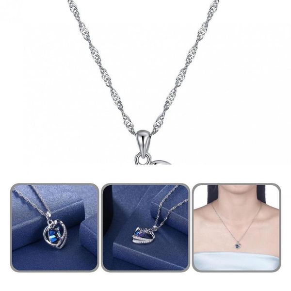 pendant necklaces good polishing jewelry all match heart shape necklace for dating, Silver 
pendant necklaces good polishing jewelry all match heart shape necklace for dating, Silver
