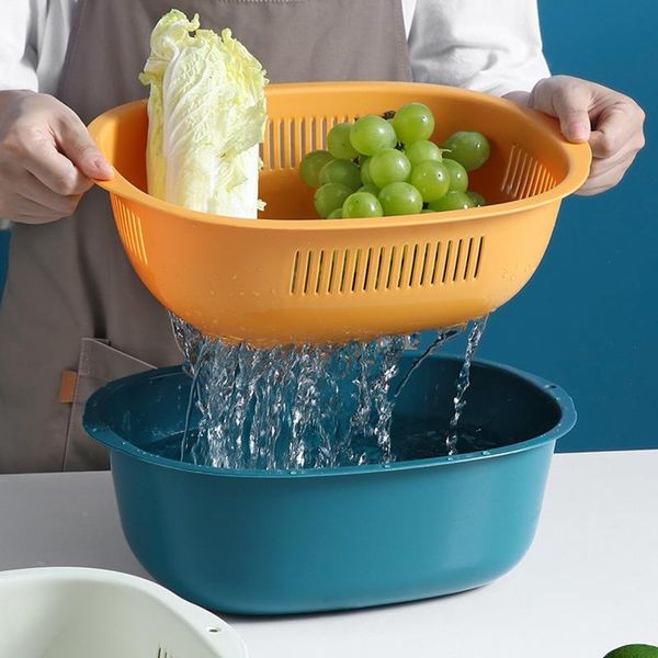 storage baskets household double-layer plastic drain basket kitchen washing vegetable and fruit sink convenient
storage baskets household double-layer plastic drain basket kitchen washing vegetable and fruit sink convenient