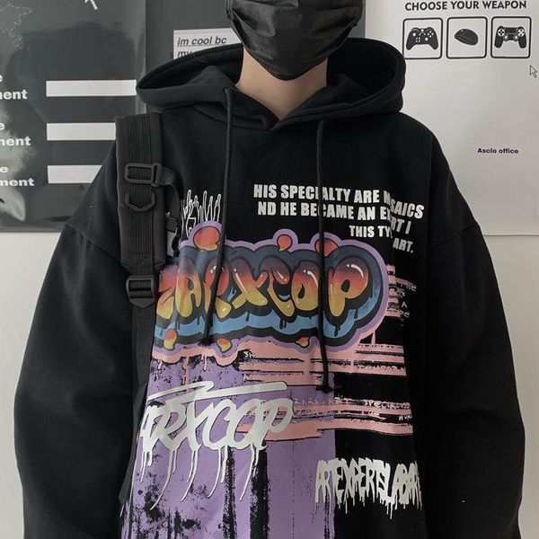 women's hoodies & sweatshirts sweater hoodie female hip-hop ins dark graffiti letters loose student hong kong style trend hooded plus v, Black
women's hoodies & sweatshirts sweater hoodie female hip-hop ins dark graffiti letters loose student hong kong style trend hooded plus v, Black