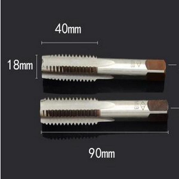 hand tools of 2pcs m12-m30 9sicr steel manual straight screw taps for thread metal workpieces with wrench
hand tools of 2pcs m12-m30 9sicr steel manual straight screw taps for thread metal workpieces with wrench