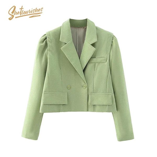 sheflourishes women jackets green long sleeve cropped casual loose coat thin outerwear female chic office tiny blazer autumn women's su, White;black
sheflourishes women jackets green long sleeve cropped casual loose coat thin outerwear female chic office tiny blazer autumn women's su, White;black