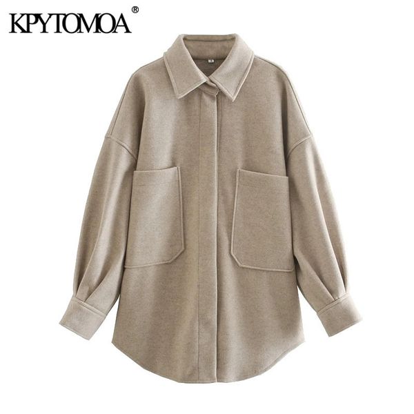 women fashion with pockets oversized woolen jacket coat vintage long sleeve snap-button female outerwear chic 210416, Black;brown
women fashion with pockets oversized woolen jacket coat vintage long sleeve snap-button female outerwear chic 210416, Black;brown