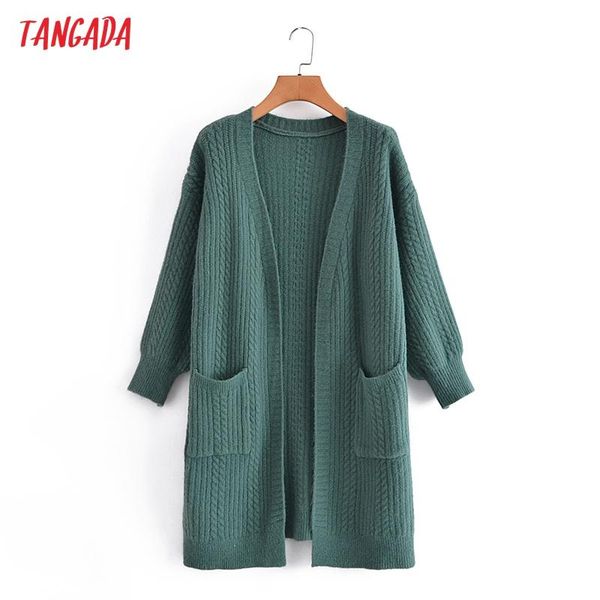 women's knits & tees tangada 2021 autumn winter women green twist knitted cardigan sweater jumper vintage long sleeve female outerwear, White
women's knits & tees tangada 2021 autumn winter women green twist knitted cardigan sweater jumper vintage long sleeve female outerwear, White