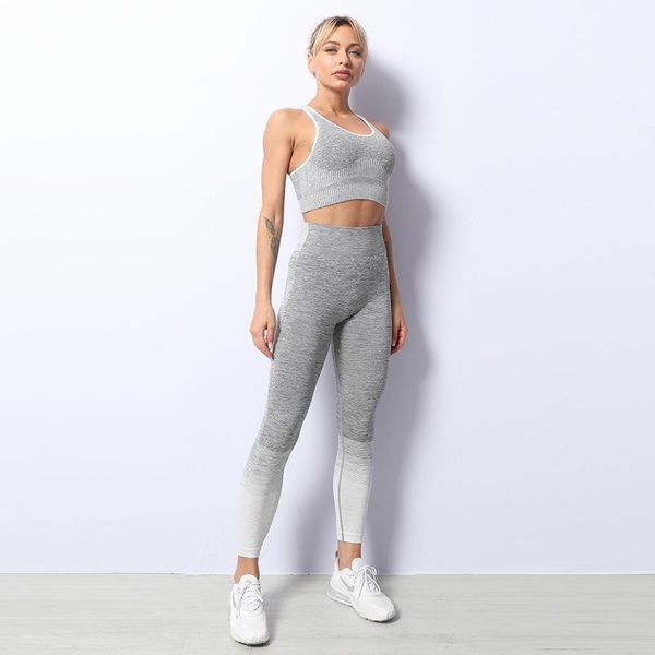 seamless high-waist yoga suit women's gym sports fitness vest set women two-piece outfit
seamless high-waist yoga suit women's gym sports fitness vest set women two-piece outfit