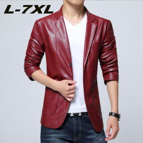 men's suits & blazers brand men leather blazer suit mens jacket slim fit classic pu for male, White;black
men's suits & blazers brand men leather blazer suit mens jacket slim fit classic pu for male, White;black