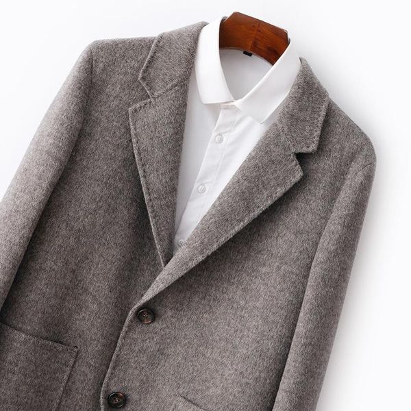 100% pure australian wool overcoat men's woolen reversible cashmere coat winter windbreaker jacket, Black
100% pure australian wool overcoat men's woolen reversible cashmere coat winter windbreaker jacket, Black