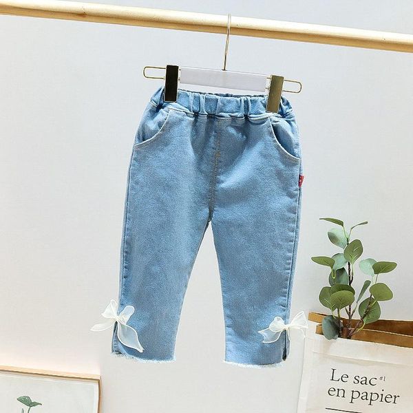 girls' jeans 2021 children's wear trousers korean fashion spring and autumn summer bow girl, Blue
girls' jeans 2021 children's wear trousers korean fashion spring and autumn summer bow girl, Blue
