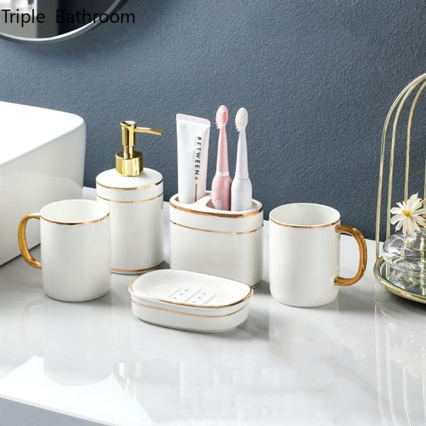 bath accessory set bathroom toiletry ceramics lotion bottle container toothbrush holder tooth mug soap holders home decoration accessories
bath accessory set bathroom toiletry ceramics lotion bottle container toothbrush holder tooth mug soap holders home decoration accessories