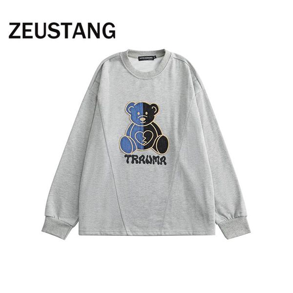 men's hoodies & sweatshirts zeustang animal print streetwear hip hop o-neck casual men loose fashion outerwear, Black
men's hoodies & sweatshirts zeustang animal print streetwear hip hop o-neck casual men loose fashion outerwear, Black