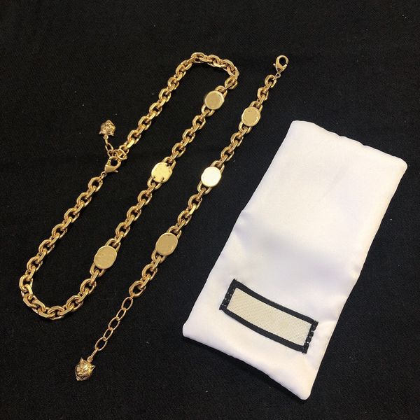18k gold-plated fashion design letter bracelet for woman gift set personality necklace earrings jewelry supply, Golden;silver
18k gold-plated fashion design letter bracelet for woman gift set personality necklace earrings jewelry supply, Golden;silver
