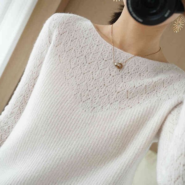 sweaters women's sweater100% wool cashmere pullover 2021 arrival o-neck hollow out female fashion soft basic jumper solid loose femme, White;black
sweaters women's sweater100% wool cashmere pullover 2021 arrival o-neck hollow out female fashion soft basic jumper solid loose femme, White;black