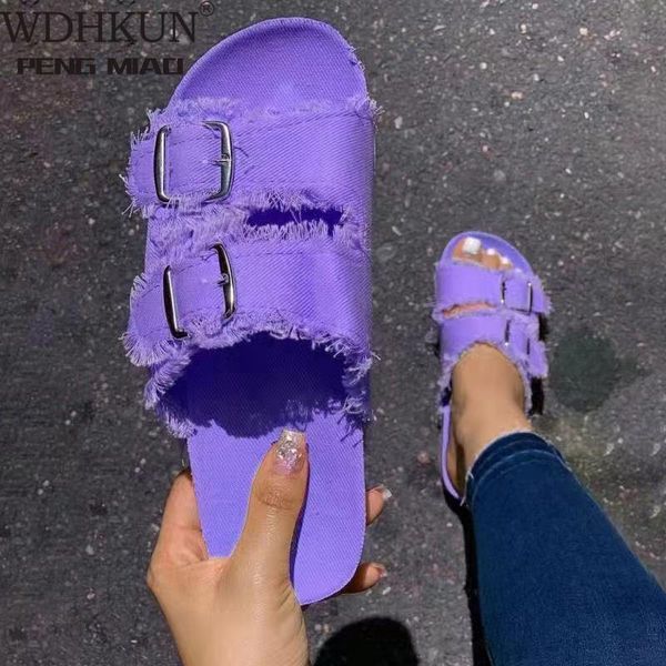 sandals 2021 summer products european and american casual solid color canvas buckle belt denim flat slippers women, Black
sandals 2021 summer products european and american casual solid color canvas buckle belt denim flat slippers women, Black