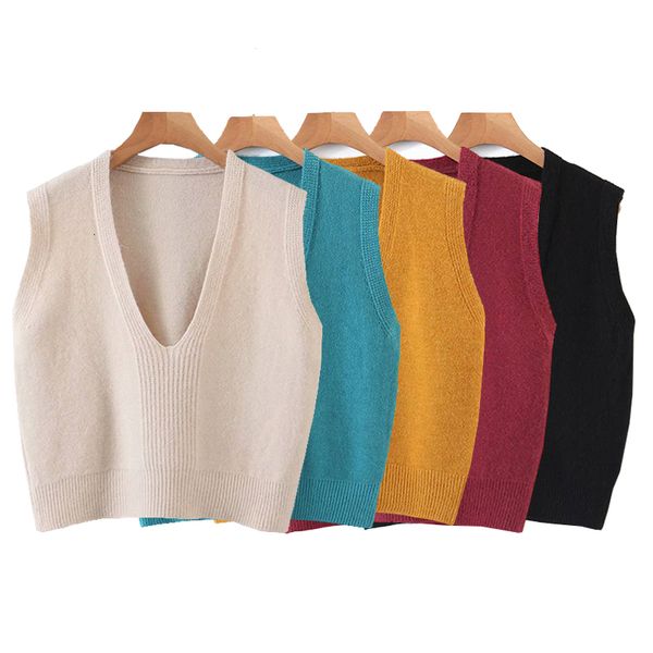 women's sweaters women solid color knitted sweater vest v neck 5 sleeveless pullover vintage fall winter female waistcoat u5xm, White;black
women's sweaters women solid color knitted sweater vest v neck 5 sleeveless pullover vintage fall winter female waistcoat u5xm, White;black