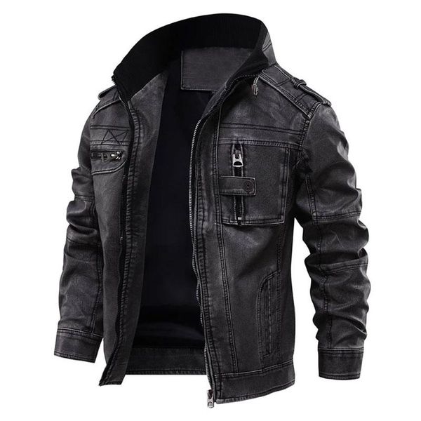 men's fur & faux leather man jackets men jacket male coats winter warm cool moto motorcycle outerwears drop, Black
men's fur & faux leather man jackets men jacket male coats winter warm cool moto motorcycle outerwears drop, Black