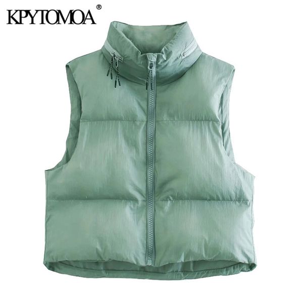 women fashion hood hidden inside cropped padded waistcoat sleeveless zip-up female outerwear chic 210420, Black;white
women fashion hood hidden inside cropped padded waistcoat sleeveless zip-up female outerwear chic 210420, Black;white