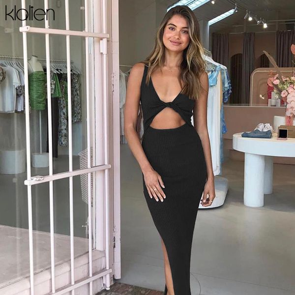 klalien spring summer backless fashion simple black rib knitting maxi dress office lady streetwear casual womens clothes, Black;gray
klalien spring summer backless fashion simple black rib knitting maxi dress office lady streetwear casual womens clothes, Black;gray