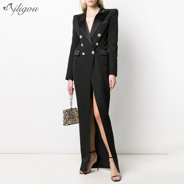 women's jackets ailigou 2021 coat female casual double-breasted pocket long elegant v-neck sleeve, Black;brown
women's jackets ailigou 2021 coat female casual double-breasted pocket long elegant v-neck sleeve, Black;brown