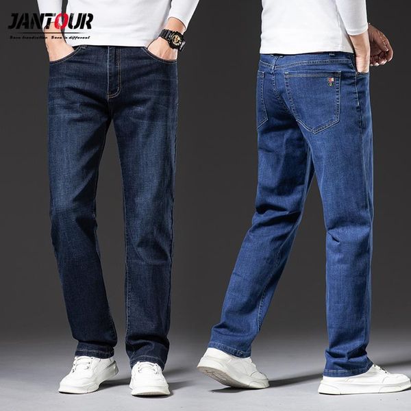 men's jeans 2021 classic business men fashion casual loose straight fit small male trousers denim pants brand clothes, Blue
men's jeans 2021 classic business men fashion casual loose straight fit small male trousers denim pants brand clothes, Blue
