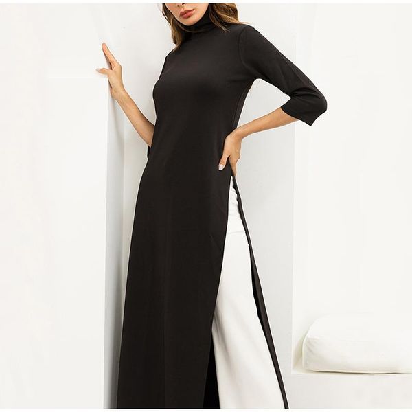 ethnic clothing women's turtleneck side splited 3/4 sleeve long dresses autumn patchwork female casual maxi dress ladies fashion, Red
ethnic clothing women's turtleneck side splited 3/4 sleeve long dresses autumn patchwork female casual maxi dress ladies fashion, Red
