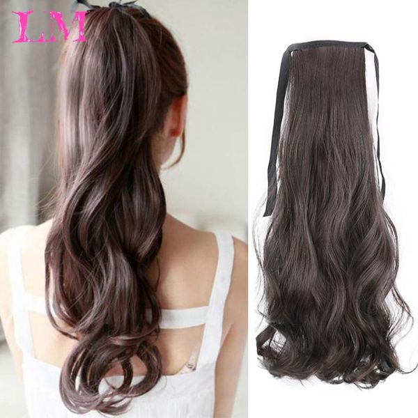 synthetic wigs liangmo long curly hair clip on the tail of ponytail wig extended headgear, Black
synthetic wigs liangmo long curly hair clip on the tail of ponytail wig extended headgear, Black