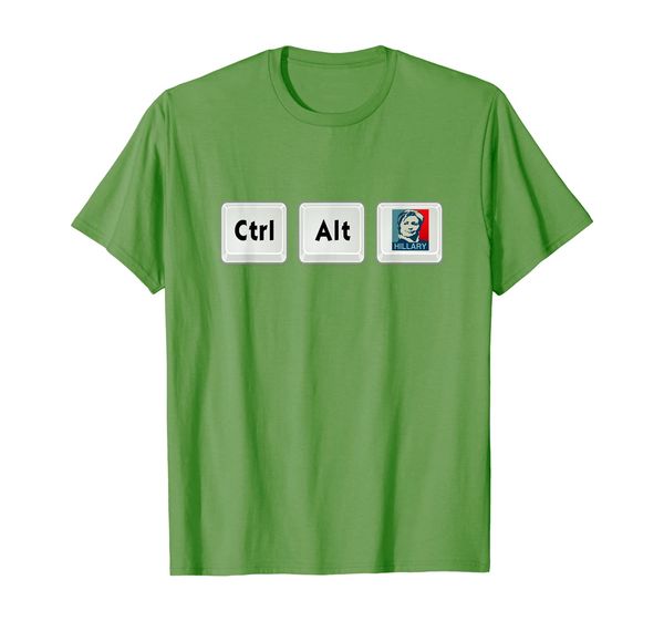 anti hillary control alt hillary clinton t shirt, White;black
anti hillary control alt hillary clinton t shirt, White;black