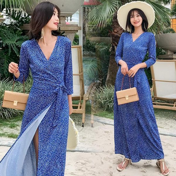 casual dresses summer knit blue print dress for women 2021boho v-neck long sleeve high waist split fork seaside beach party vestidos, Black;gray
casual dresses summer knit blue print dress for women 2021boho v-neck long sleeve high waist split fork seaside beach party vestidos, Black;gray