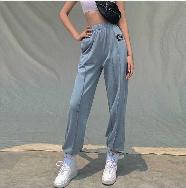 woman pants streetwear korean style loose women sweatpants high waist comfort simple basic casual harem trousers women's & capris, Black;white
woman pants streetwear korean style loose women sweatpants high waist comfort simple basic casual harem trousers women's & capris, Black;white