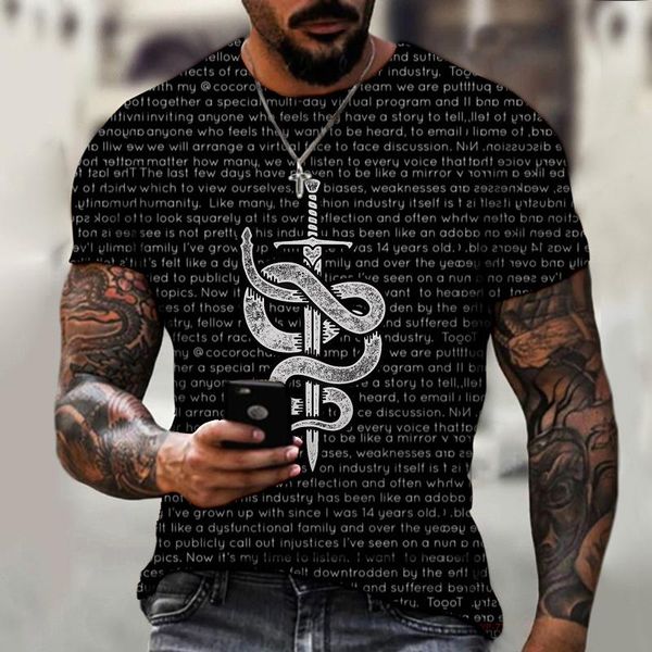 men's t-shirts 3d printed with personalized patterns, casual fashion trends, sports oversized loose comfortable shirts, White;black
men's t-shirts 3d printed with personalized patterns, casual fashion trends, sports oversized loose comfortable shirts, White;black