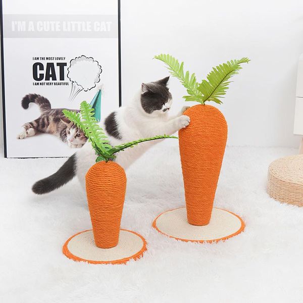 cat toys kitty scratch post cute carrot shape floor scratcher wear resistant sisal scratching tree with non-slip stable base
cat toys kitty scratch post cute carrot shape floor scratcher wear resistant sisal scratching tree with non-slip stable base