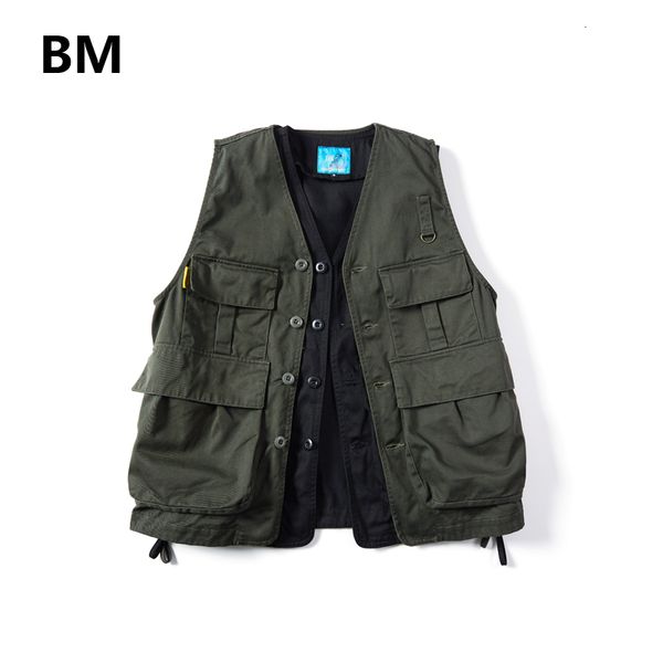 men's vests summer retro multi-pocket tooling fishing coat fashion japanese harajuku sleeveless tactical hip hop men jacket 85w2, Black;white
men's vests summer retro multi-pocket tooling fishing coat fashion japanese harajuku sleeveless tactical hip hop men jacket 85w2, Black;white