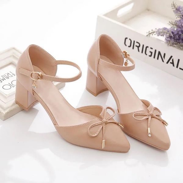 dress shoes women fashion sweet brown buckle strap bow tie square heel pumps lady casual beige zapatos de mujer e7047, Black
dress shoes women fashion sweet brown buckle strap bow tie square heel pumps lady casual beige zapatos de mujer e7047, Black