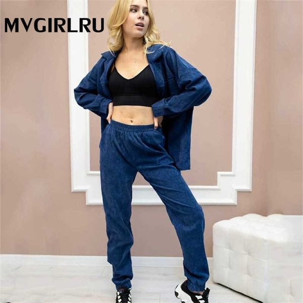 mvgirlru women's corduroy casual suit lapel pocket jacket + high-waist elastic trousers two-piece 210930, White
mvgirlru women's corduroy casual suit lapel pocket jacket + high-waist elastic trousers two-piece 210930, White