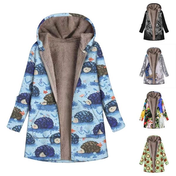 women's jackets fashion women winter hoodie leisure printed hooded plush jacket plus fleece sweater coat abrigos mujer invierno 2022, Black;brown
women's jackets fashion women winter hoodie leisure printed hooded plush jacket plus fleece sweater coat abrigos mujer invierno 2022, Black;brown