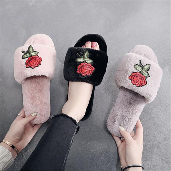 winter cozy fur memory foam slippers non-slip house silent women shoes indoor flowers lovely warm skin-friendly open toe, Black
winter cozy fur memory foam slippers non-slip house silent women shoes indoor flowers lovely warm skin-friendly open toe, Black