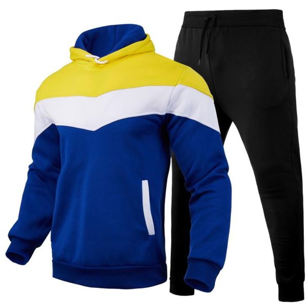 men's hoodies & sweatshirts casual patchwork hoodie + pantsuit fleece warm sweatshirt pullover fall/winter suit, Black
men's hoodies & sweatshirts casual patchwork hoodie + pantsuit fleece warm sweatshirt pullover fall/winter suit, Black