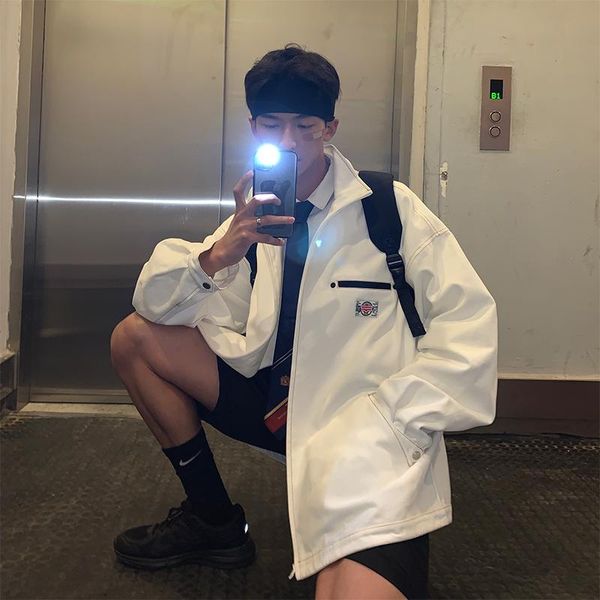 men's jackets loose jacket men style casual fashion white for youthful vitality varsity mens clothing bg50js, Black;brown
men's jackets loose jacket men style casual fashion white for youthful vitality varsity mens clothing bg50js, Black;brown