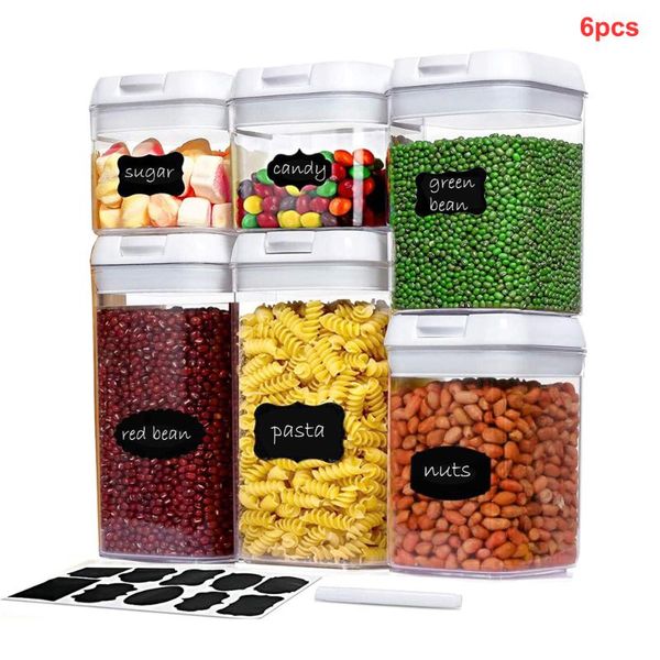 storage bottles & jars 6pcs airtight food containers set with lids bpa plastic dry canisters for kitchen pantry organization
storage bottles & jars 6pcs airtight food containers set with lids bpa plastic dry canisters for kitchen pantry organization